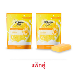 LADY WHITE by BD สบู่ล้างหน้า VIT C Aura Soap 80 กรัม (แพ็กคู่) - LADY WHITE by BD, ทำความสะอาดผิวหน้า