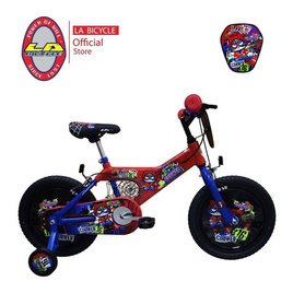 LA Bicycle จักรยานเด็ก รุ่น COBWEB 16 นิ้ว  สีแดง/น้ำเงิน - LA Bicycle