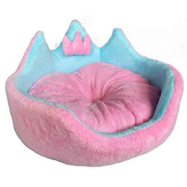 LD PET BED เบาะมงกุฎ ชมพูฟ้า - LD PET BED, บ้านสัตว์เลี้ยง