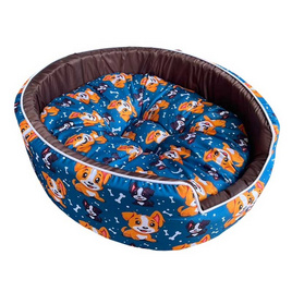 LD Pet Bed เบาะกลมผ้า FS ลายสุนัขเบอร์3 - LD PET BED, สัตว์เลี้ยง