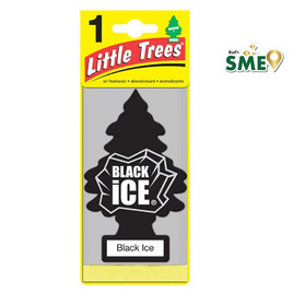 LITTLE TREES แผ่นหอมปรับอากาศ กลิ่นแบล็คไอซ์ - LITTLE TREES, บ้านและสวน