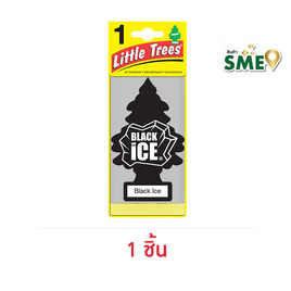 LITTLE TREES แผ่นหอมปรับอากาศ กลิ่นแบล็คไอซ์ - LITTLE TREES, อุปกรณ์ตกแต่งภายในบ้าน