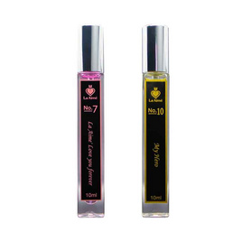 La Aime น้ำหอม ลาเอม  อาจารย์เมย์ by ajm Perfume 10มล. (แพ็คคู่) กลิ่น No.7 + No.10 - La Aime’ By AJM, ความงาม