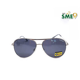 Leon แว่นกันแดด Polarized รุ่น SME+A070 ลีออง กรอบสีเงิน เลนส์สีดำ - Leon, เครื่องประดับ