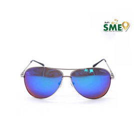 Leon แว่นกันแดด Polarized รุ่น SME+MPJ23R ลีออง กรอบสีเงิน เลนส์สีน้ำเงิน - Leon, Leon