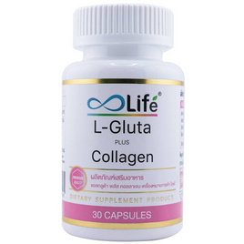 Life แอล กลูต้า พลัส คอลลาเจน บรรจุ 30 แคปซูล - Life Supplements, อาหารเสริมเพื่อความงาม