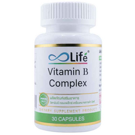 Life วิตามินบี คอมเพล็กซ์ บรรจุ 30 แคปซูล - Life Supplements, วิตามินบี