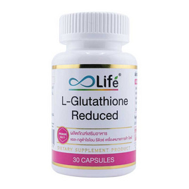 Life แอล-กลูต้าไธโอน รีดิวซ์ บรรจุ 30 แคปซูล - Life Supplements, Life Supplements