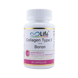 Life คอลลาเจนไทพ์ทู พลัส โบรอน 30 แคปซูล 1 กระปุก - Life Supplements, บำรุงกระดูกและข้อ