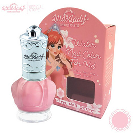 Littal Lady ยาทาเล็บเด็ก ลอกได้ ฟรีสติกเกอร์ติดเล็บ ปลอดสารพิษ สีชมพูพาสเทล - Littal Lady, แม่และเด็ก