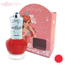 Littal Lady ยาทาเล็บเด็ก ลอกได้ ฟรีสติกเกอร์ติดเล็บ ปลอดสารพิษ สีแดง - Littal Lady, แม่และเด็ก