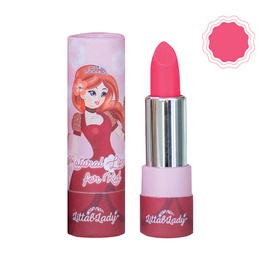 Littal Lady ลิปสติกออร์แกนิก สำหรับเด็ก สีชมพูสดใส ฟรีต่างหูหนีบ (LP117) - Littal Lady, ผลิตภัณฑ์บำรุงผิว