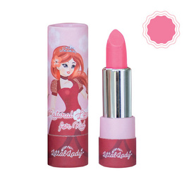 Littal Lady ลิปสติกออร์แกนิก สำหรับเด็ก สีชมพูกลีบบัว ฟรีต่างหูหนีบ (LP118) - Littal Lady, แม่และเด็ก