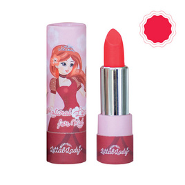 Littal Lady ลิปสติกออร์แกนิก สำหรับเด็ก สีแดง ฟรีต่างหูหนีบ (LR123) - Littal Lady, 7Online