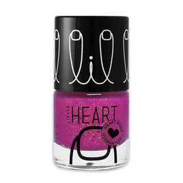 Little Heart ยาทาเล็บ สูตรน้ำแบบลอกได้ สีชมพูกลิทเทอร์ - Little Heart, อุปกรณ์และของใช้