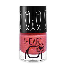 Little Heart ยาทาเล็บ สูตรน้ำแบบลอกได้ สีส้มกลิทเทอร์ - Little Heart, ของใช้สำหรับเด็ก