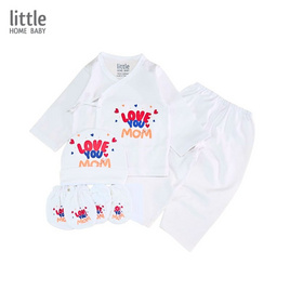 Little Home Baby ชุดเด็กแรกเกิด 5ชิ้น แขนยาว (0-3 เดือน) ลาย Love you mom - Little Home Baby, แม่และเด็ก