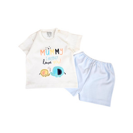 Little home baby ชุดเด็ก ลายช้างแม่ลูก (3-6 เดือน) - Little Home Baby, เสื้อผ้าและของใช้เด็ก