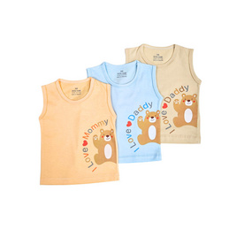 Little home baby Set เสื่อกล้าม (0-3 เดือน) (คละสี) - Little Home Baby, เสื้อผ้าเด็กแรกเกิด-3ปี