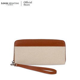 Louis Montini (Canvas D' automne) กระเป๋าสตางค์ผู้หญิง กระเป๋าคล้องมือ WL53-02 - Louis Montini, กระเป๋าผู้หญิง