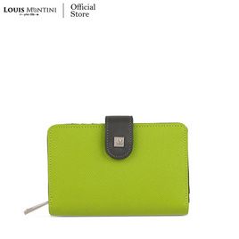 Louis Montini 'Evelyn Collection' กระเป๋าสตางค์ผู้หญิง พับสั้น หนังวัวซาเฟียโน่ WL50 - Louis Montini, กระเป๋าและกระเป๋าเดินทาง