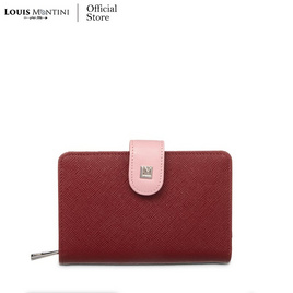 Louis Montini 'Evelyn Collection' กระเป๋าสตางค์ผู้หญิง พับสั้น หนังวัวซาเฟียโน่ WL50 - Louis Montini, กระเป๋าและกระเป๋าเดินทาง