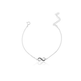 Louis Montini (Jewelry) สร้อยข้อมือเงินแท้ 92.5% สร้อยข้อมือผู้หญิง รูป Infinity LJBL02 - Louis Montini, เครื่องประดับผู้หญิง