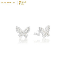 Louis Montini (Jewelry) ต่างหูเงินแท้ 92.5% รูปผีเสื้อ LJER112 - Louis Montini, เสื้อผ้าและเครื่องประดับ