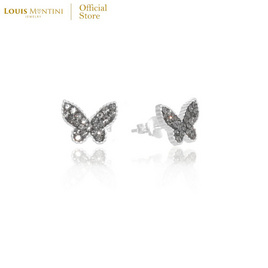 Louis Montini (Jewelry) ต่างหูเงินแท้ 92.5% รูปผีเสื้อ LJER112 - Louis Montini, 7Online