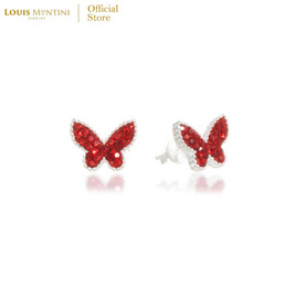 Louis Montini (Jewelry) ต่างหูเงินแท้ 92.5% รูปผีเสื้อ LJER112 - Louis Montini, เสื้อผ้าและเครื่องประดับ