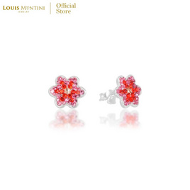 Louis Montini (Jewelry) ต่างหูเงินแท้ 92.5% รูปดอกไม้ LJER130 - Louis Montini, แฟชั่น