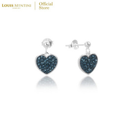 Louis Montini (Jewelry) ต่างหูเงินแท้ 92.5% รูปหัวใจ LJER137 - Louis Montini, แฟชั่น