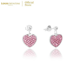 Louis Montini (Jewelry) ต่างหูเงินแท้ 92.5% รูปหัวใจ LJER137 - Louis Montini, เสื้อผ้าและเครื่องประดับ