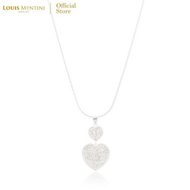 Louis Montini (Jewelry) สร้อยคอเงินแท้ 92.5% รูปหัวใจ LJNC13 - Louis Montini, เครื่องประดับผู้หญิง