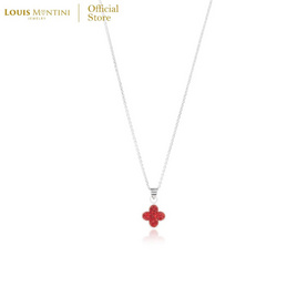 Louis Montini (Jewelry) สร้อยคอเงินแท้ 92.5% รูปดอกไม้ LJNC15 - Louis Montini, แฟชั่น