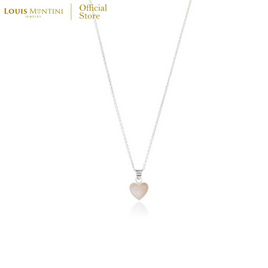 Louis Montini (Jewelry) สร้อยคอเงินแท้ 92.5% รูปหัวใจหินมงคล LJNC16 - Louis Montini, เครื่องประดับผู้หญิง