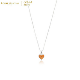 Louis Montini (Jewelry) สร้อยคอเงินแท้ 92.5% รูปหัวใจหินมงคล LJNC16 - Louis Montini, เสื้อผ้าและเครื่องประดับ