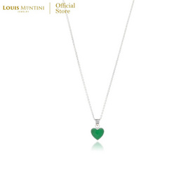 Louis Montini (Jewelry) สร้อยคอเงินแท้ 92.5% รูปหัวใจหินมงคล LJNC16 - Louis Montini, แฟชั่นผู้หญิง