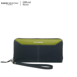 Louis Montini "The Path" กระเป๋าซิปรอบ Zip-around wallet กระเป๋าสตางค์ผู้หญิงหนังแท้ WL55 - Louis Montini, กระเป๋าคล้องแขน