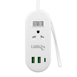 Lumira ปลั๊กไฟพกพา รุ่น LS-024/2U - Lumira, ปลั๊กยูเอสบี