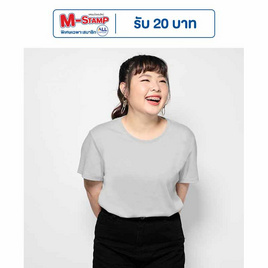 M2S Lifestyle เสื้อยืดคอกลมหญิง เทา - M2S Lifestyle, เสื้อ