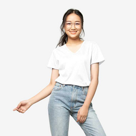 M2S Lifestyle เสื้อยืดคอวีหญิง - M2S Lifestyle, เสื้อผ้าและเครื่องประดับ