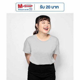 M2S Lifestyle เสื้อยืดคอกลมหญิง เทา - M2S Lifestyle, เสื้อ