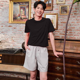 M2S Lifestyle กางเกงขาสั้นชาย เทาอ่อน - M2S Lifestyle