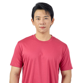 M2S Lifestyle เสื้อยืดคอกลมชาย ไวน์แดง - M2S Lifestyle, แฟชั่น