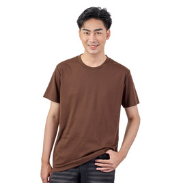 M2S Lifestyle เสื้อยืดคอกลมชาย น้ำตาลมอคค่า - M2S Lifestyle, M2S เสื้อยืดสีพิเศษ ผู้ชาย