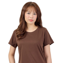 M2S Lifestyle เสื้อยืดคอกลมหญิง น้ำตาลมอคค่า - M2S Lifestyle, เสื้อผ้าและเครื่องประดับ