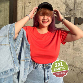 M2S Lifestyle เสื้อยืดคอกลมหญิง ส้มนีออน GDM - M2S Lifestyle, เสื้อผ้าและเครื่องประดับ