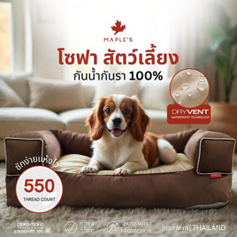 MAPLE'S โซฟากันน้ำสัตว์เลี้ยง Wp02 เบจ-น้ำตาล - Maples, บ้านสัตว์เลี้ยง