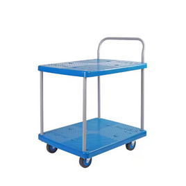 MEDILA รถเข็นของ 2ชั้น 4ล้อ ไฟเบอร์ รับน้ำหนัก 150กก. รุ่น TROLLEY0020-150RPH - MEDILA, เครื่องมือช่างและฮาร์ดแวร์